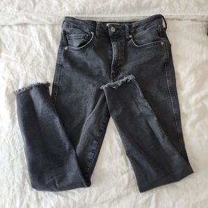 Free People Stretch Denim skinny black wash size 30